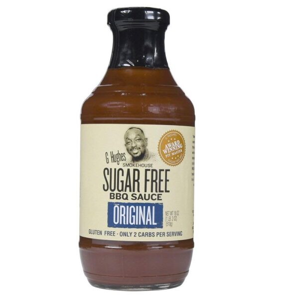 G Hughes Sauce Barbecue Original Sugar Free, 18 oz (3)