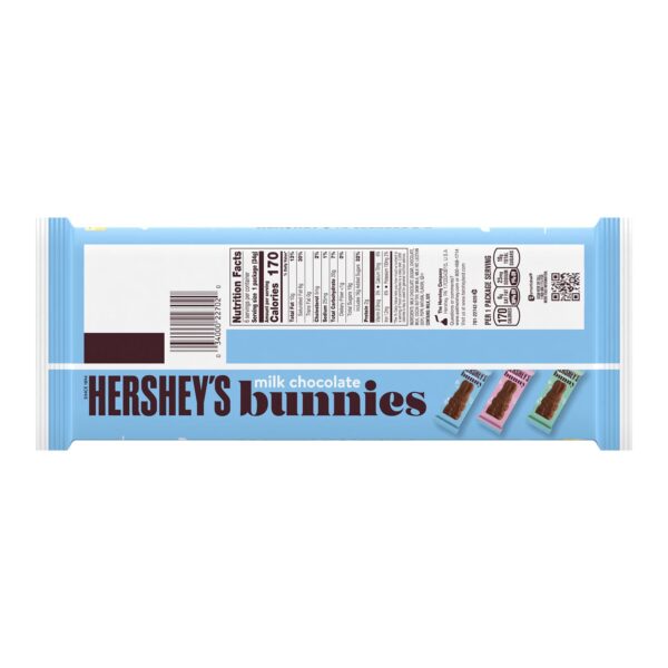 HERSHEY'S Milk Chocolate Bunnies, Easter Candy Packs, 1.2 oz (6 Count) - Image 2