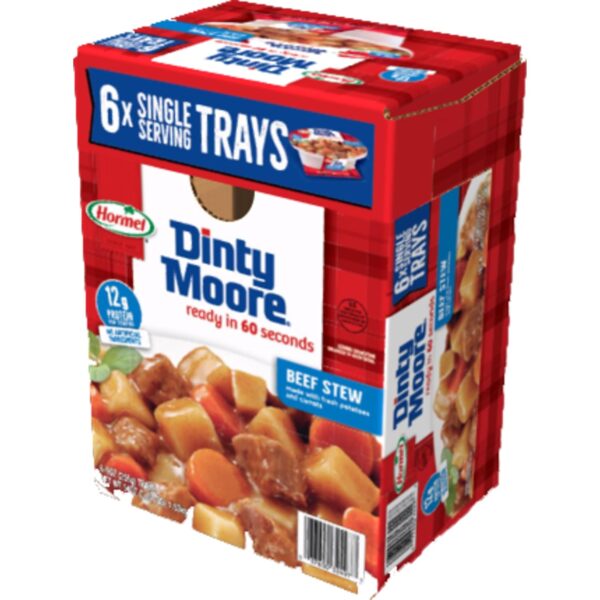 Dinty Moore Beef Stew Less Sodium Microwave Tray 9oz, 6 Pack - Image 3