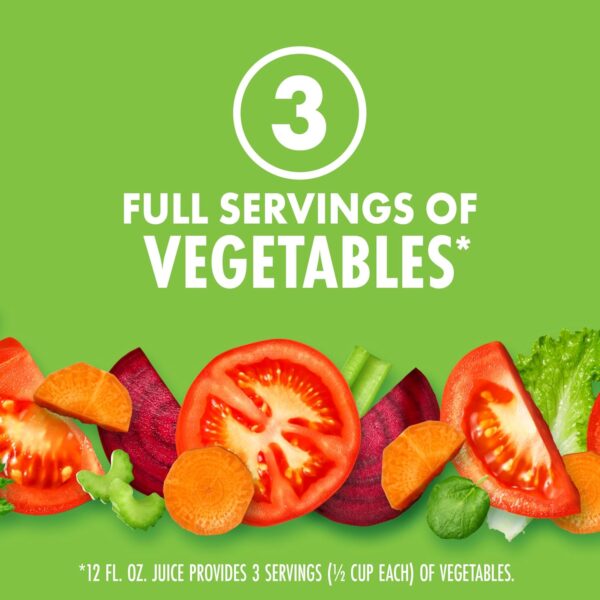 V8 Original 100% Vegetable Juice, 12 fl oz Bottle (12 Pack) - Image 3