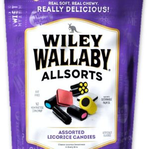Wiley Wallaby Licorice, Allsorts, 8 Ounces
