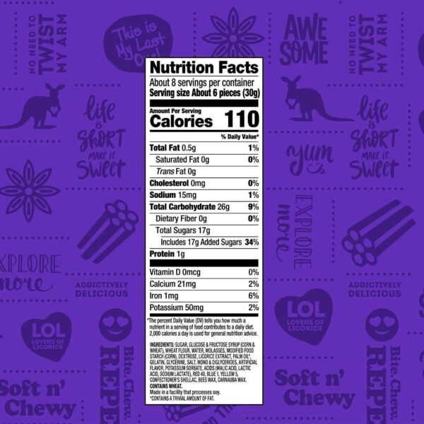 Wiley Wallaby Licorice, Allsorts, 8 Ounces - Image 3